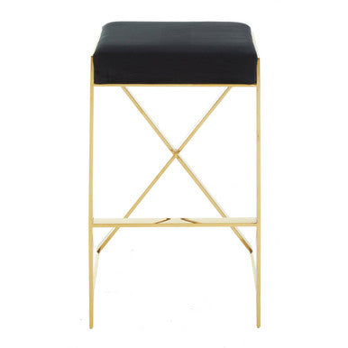 Black and Gold Finish Bar Stool | Azalea
