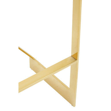 Ivory and Gold Finish Bar Stool | Azalea