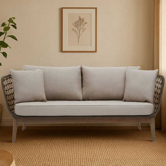 Opus Three Seat Grey Sofa
