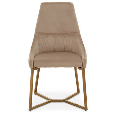 Mink Velvet Dining Chair | Vieste