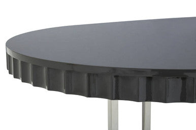 Genoa Grey Hi Gloss Dining Table