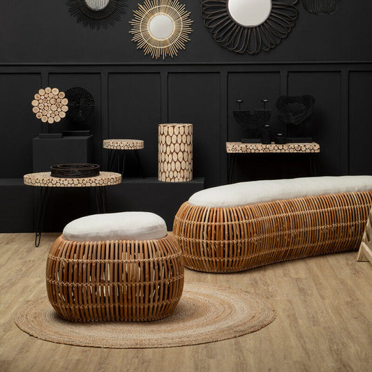 Manado Natural Rattan Bean Bench