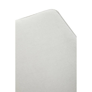 Sutton Grey Fabric Footstool with Stud Detail