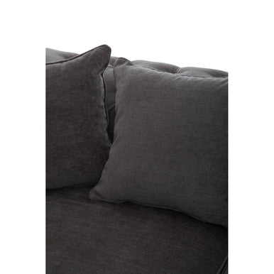 3 Seater Grey Fabric Sofa, Spencer