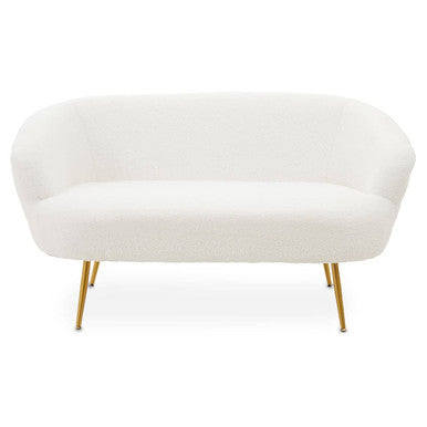 2 Seater Sofa With Gold Finish Legs, Yazmin