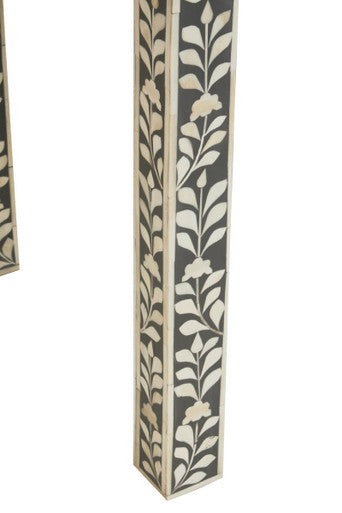 Fusion Bone Inlay Desk with 3 Drawers