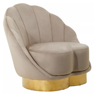 Biarritz Mink Velvet Chair