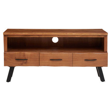 Three Drawer Acacia Media Unit | Nashik