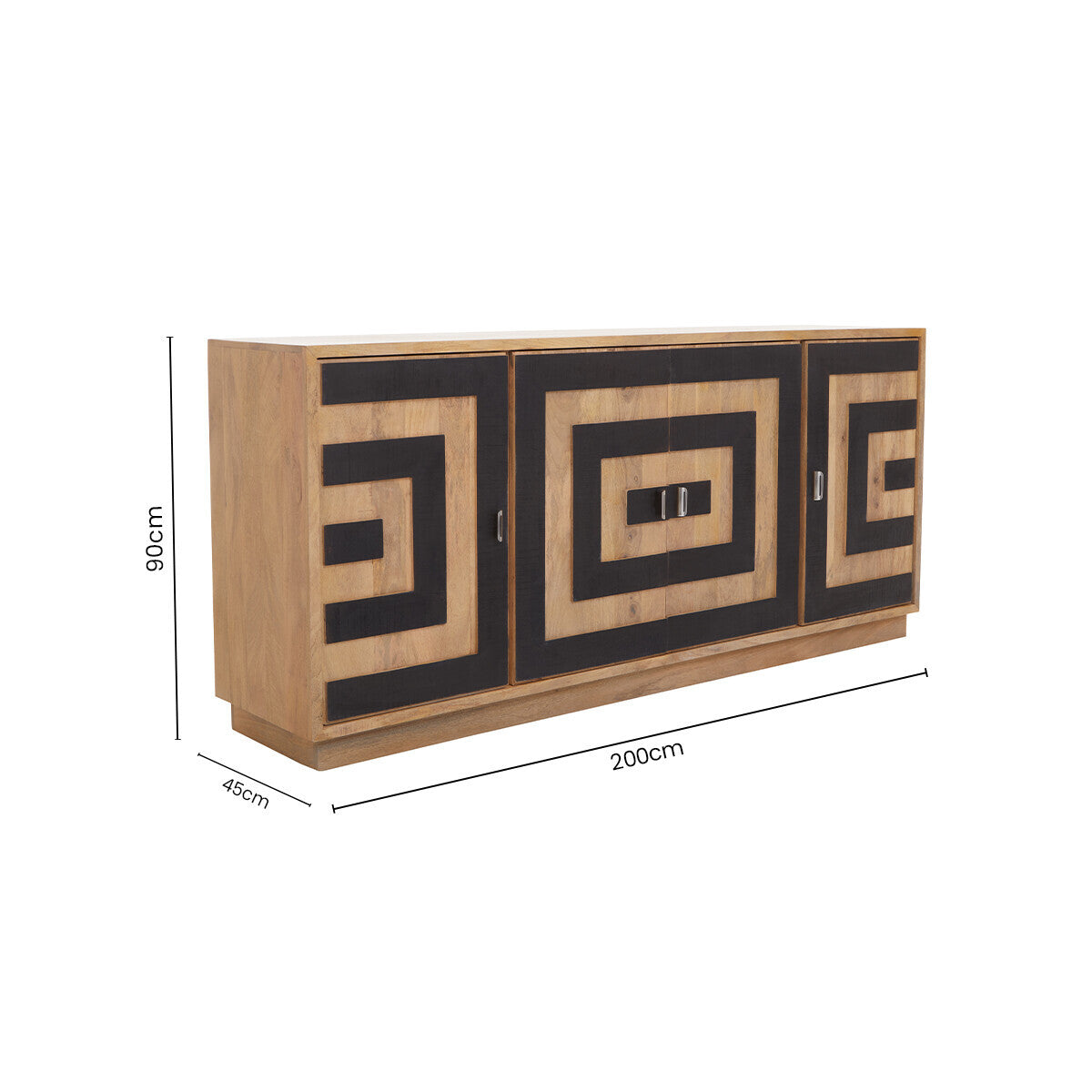 Salem 4 Door Mango Wood Sideboard