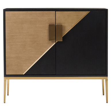Black and Gold Two Door Sideboard | Davoli