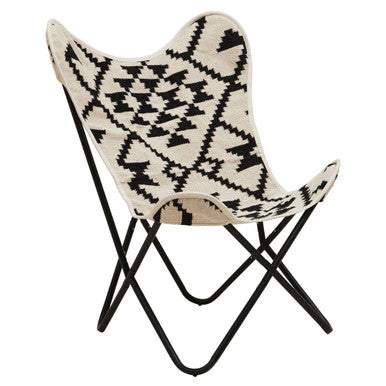 Black and White Butterfly Chair | Cefena