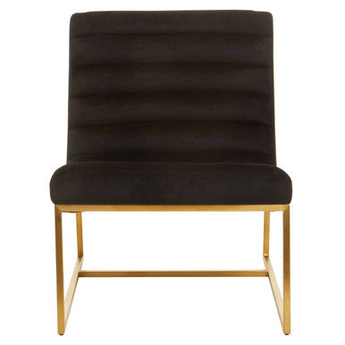 Black and Gold Lounge Chair | Vogue