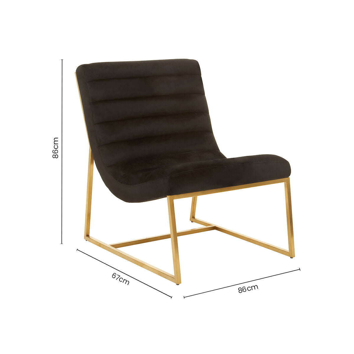 Black and Gold Lounge Chair | Vogue