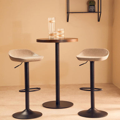 Dalston Set Of Two Ash Bar Stools