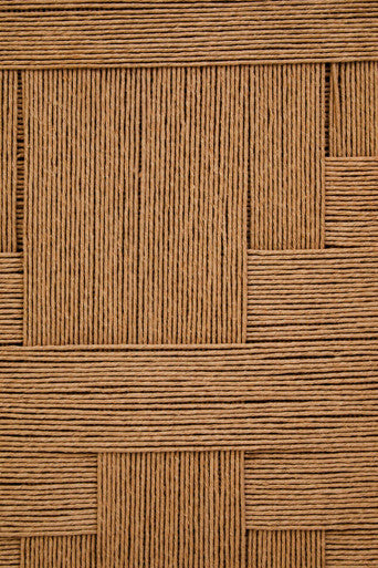 Mango Wood Paper Rope Detail Four Door Sideboard | Teora