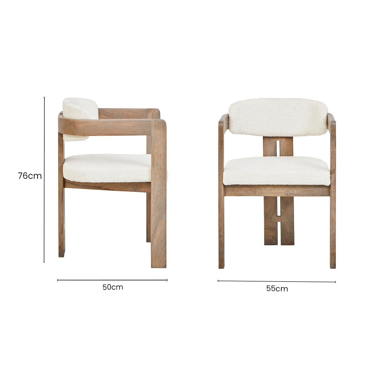 Torello Grey Mango Wood Chair