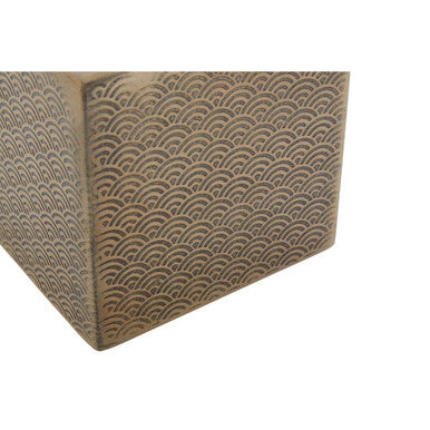 Allegra Gold Etched Design Tissue Box