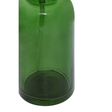 Allegra Green Glass Soap Dispenser with Black Pump 300ml