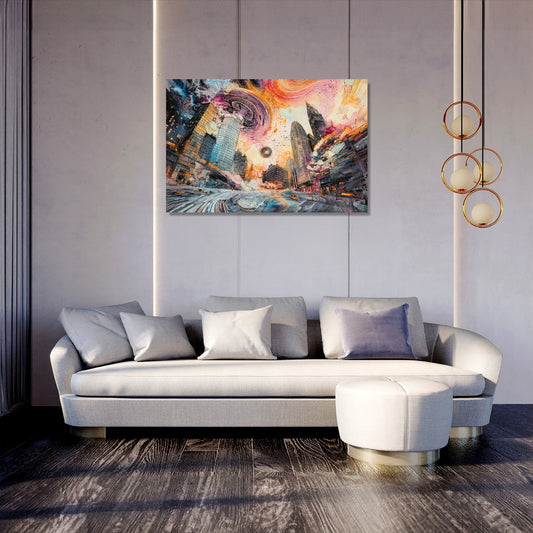 Neon Harmony Canvas