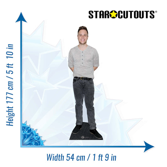 CS591 Olly Murs Height 177cm Lifesize Cardboard Cutout