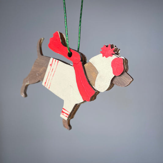 Beagle Dog Bauble - Handmade Ornament by Curious Rabbit ®