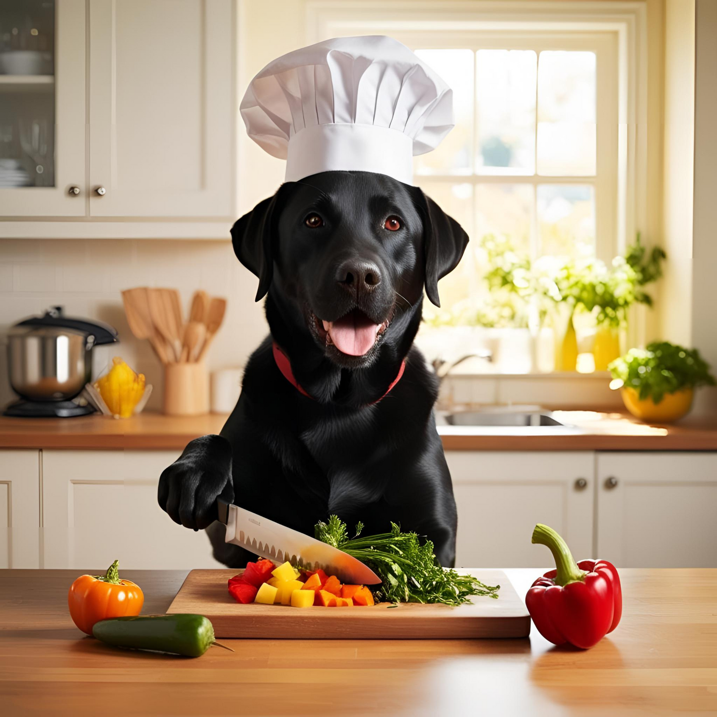 Labrador Chopping Board – Pay the Cheese Tax, Human!