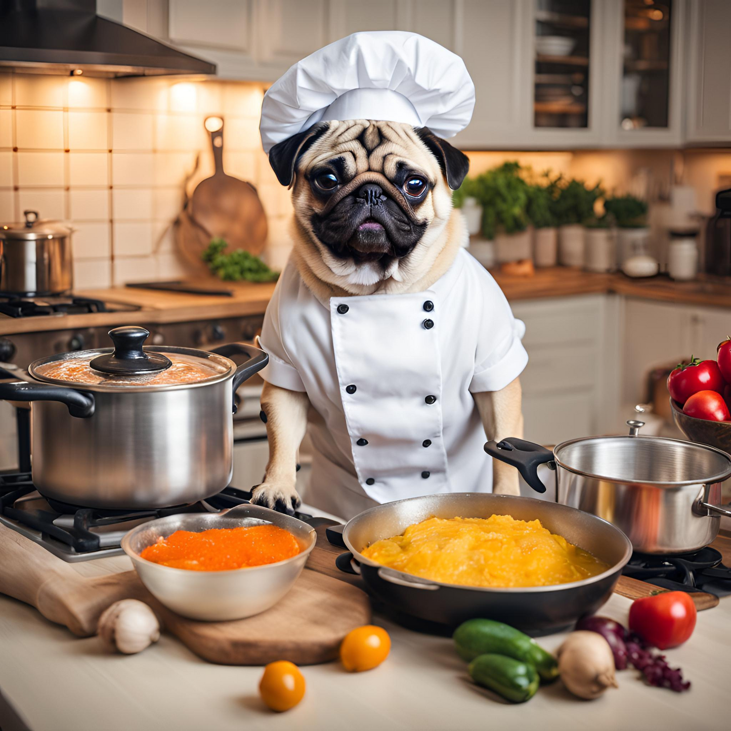 Wipe in Style – Pug Power Tea Towel for Your Kitchen!