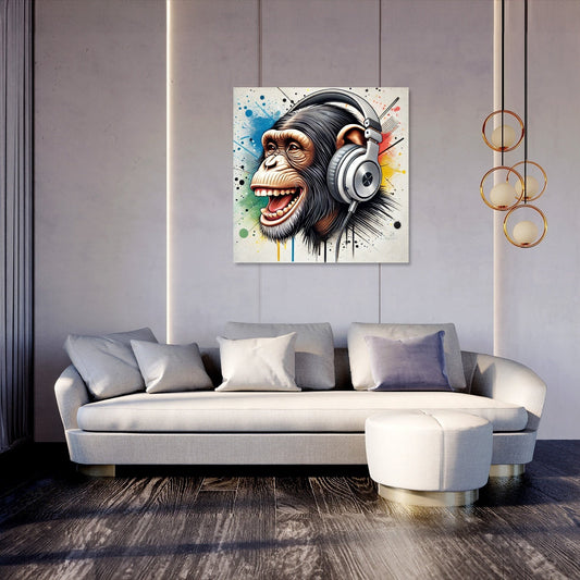 Street Vibe Chimp Canvas