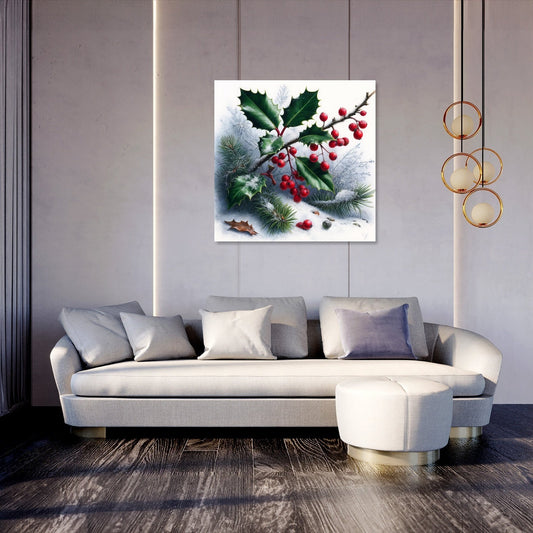 Winter Flora Whisper Canvas