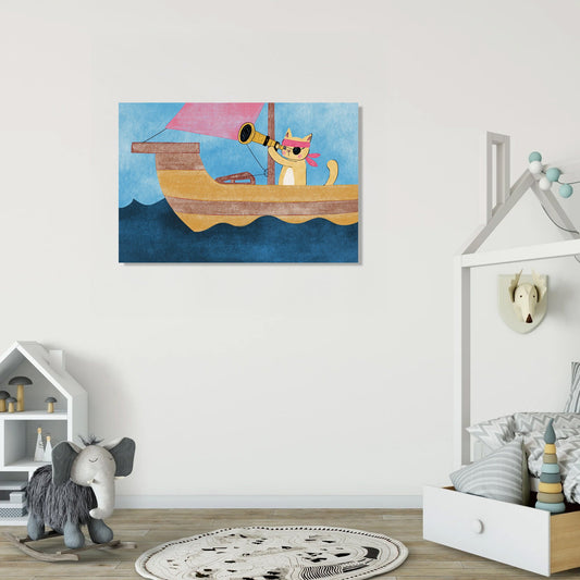 Pirate Cat's Adventure Canvas