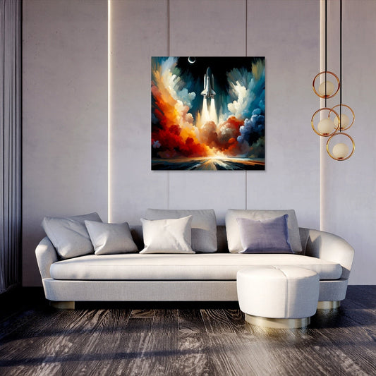 Cosmic Ascent Canvas