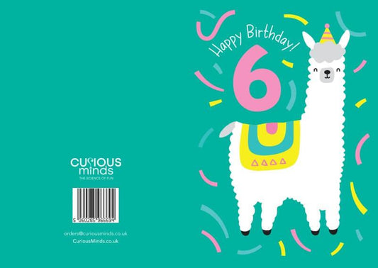 Happy Birthday Card - Age 6 (105 x 148 mm)