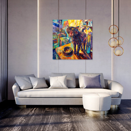 Cat's Dawn Cry Canvas