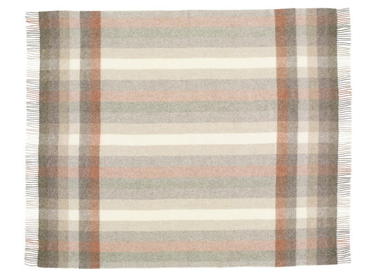 Woodale Pure New Wool Shetland Throw - Blush