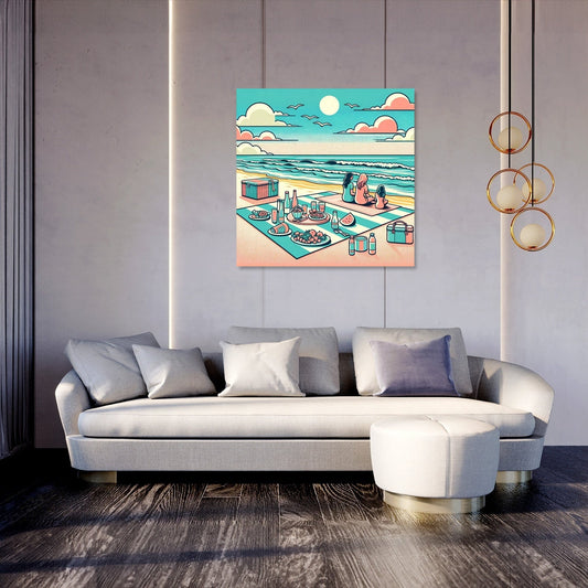Seaside Picnic Canvas