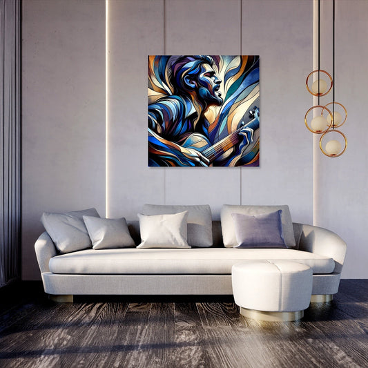Passionate Guitarist Canvas