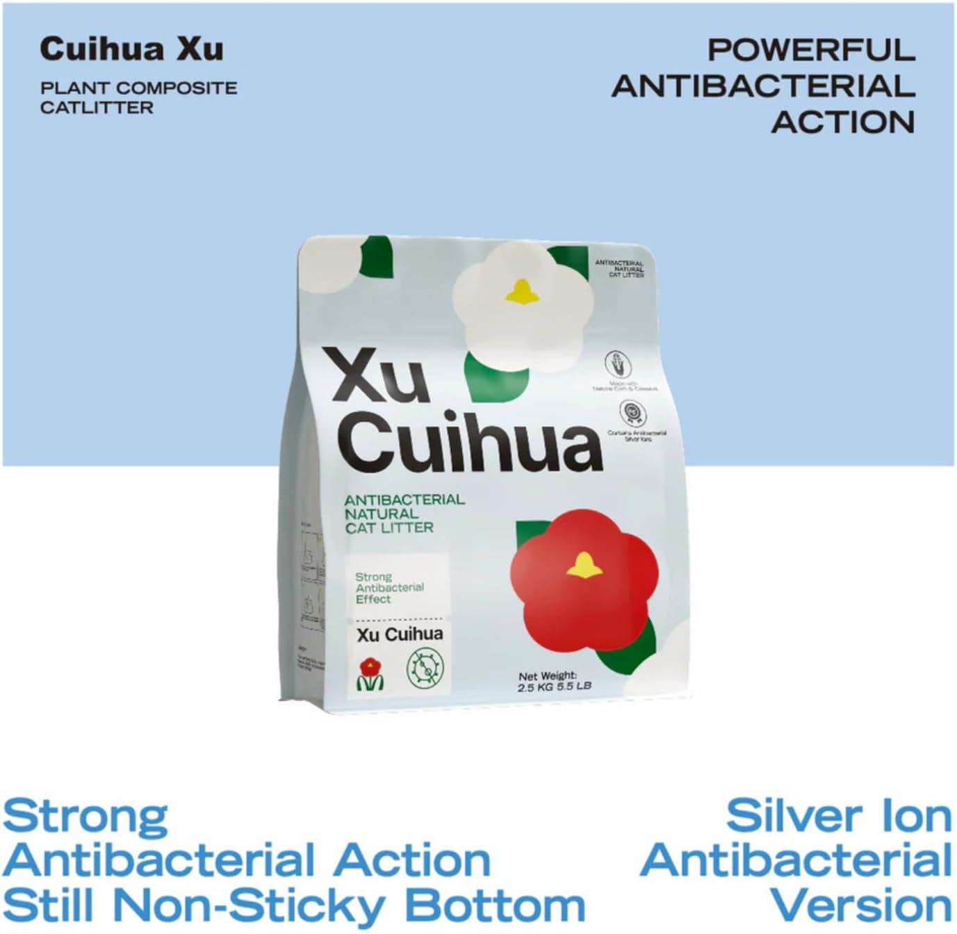 Xu Cuihua Antibacterial Cassava Cat Litter Unscented 2.5kg