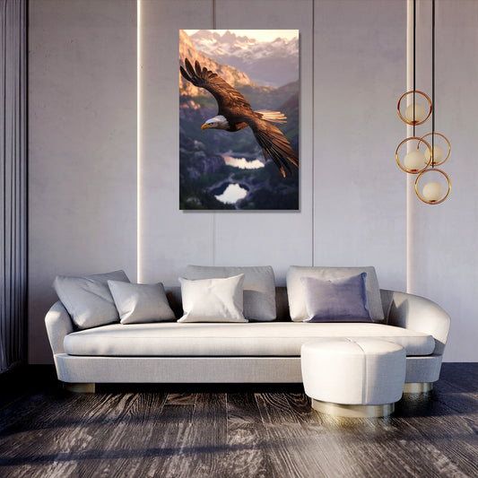 Majestic Eagle Dawn Canvas