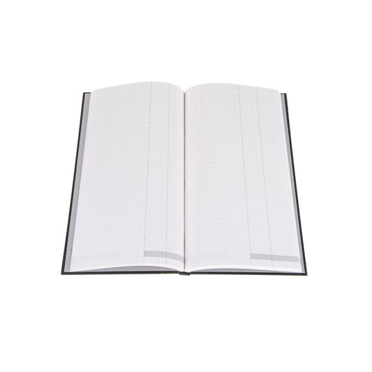 Ideal - A4 Slim Cashbook Casebound Double Cash - 192 Pages - Black (6224)