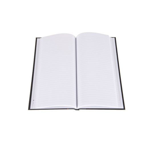 Ideal - A4 Slim Notebook Casebound Feint - 192 Pages - Black (6228)