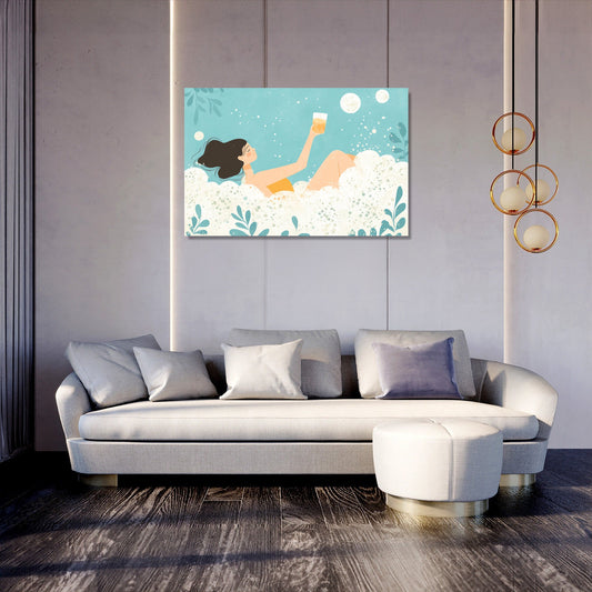 Lady in Foam Canvas