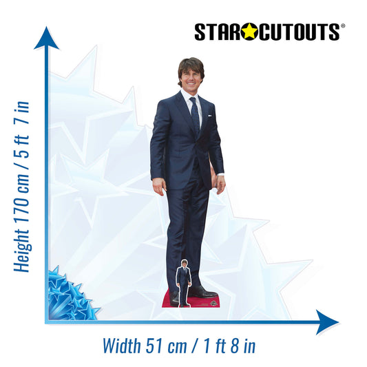 CS637 Tom Cruise Height 170cm Lifesize Cardboard Cutout With Mini