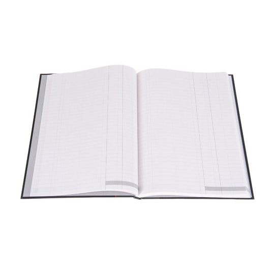 Ideal - A4 Cashbook Casebound Double Cash - 192 Pages - Black (6424)