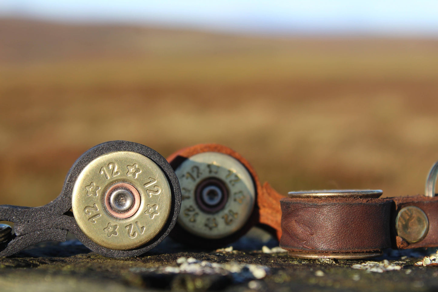 Boult Upcycled Shotgun Cartridge Key Ring with Leather Strap