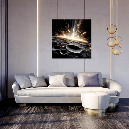 Mercury's Meteor Shower Spectacle Canvas