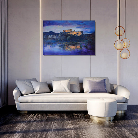 Stirling Castle Twilight Canvas