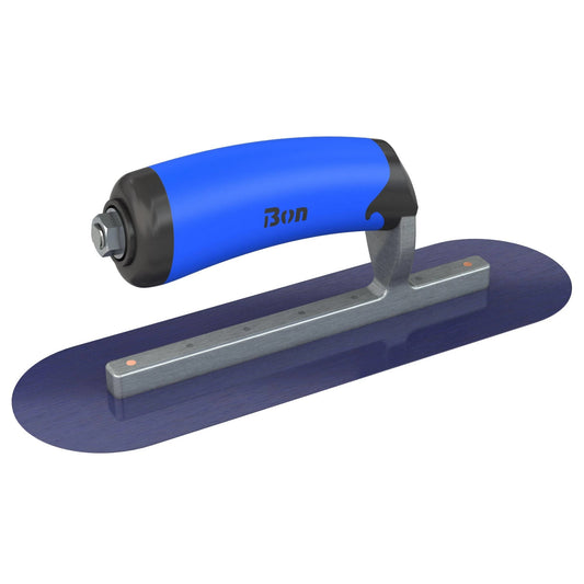 Bon Tool Blue Steel Pool Trowel - Comfort Wave Handle