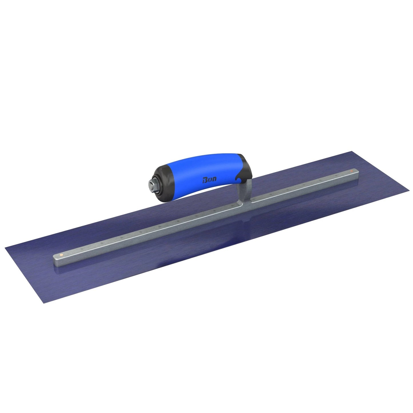 Bon Tool Blue Steel Square End Finish Trowel - Camel Back Wood Handle