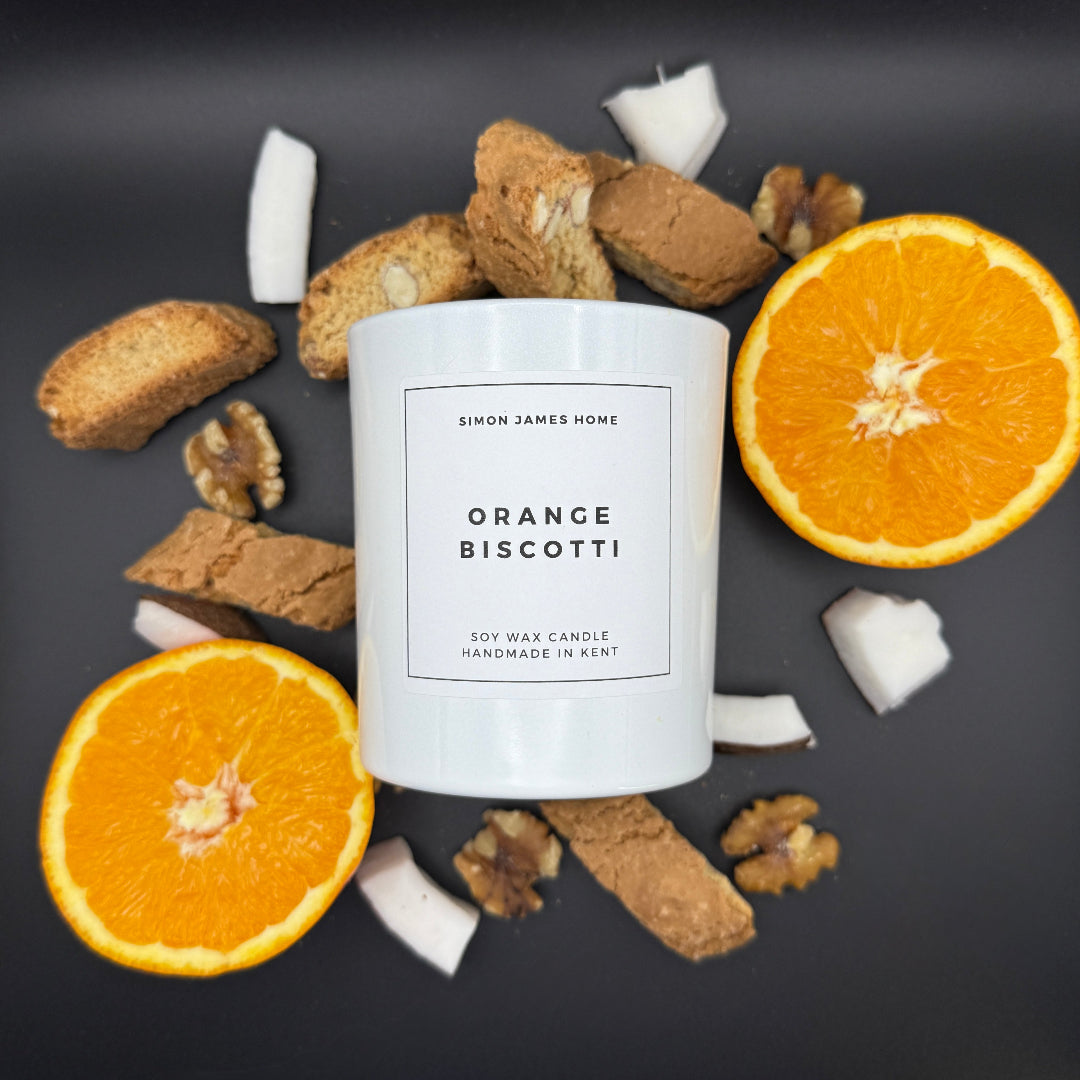 Orange Biscotti Handmade Soy Wax Candle