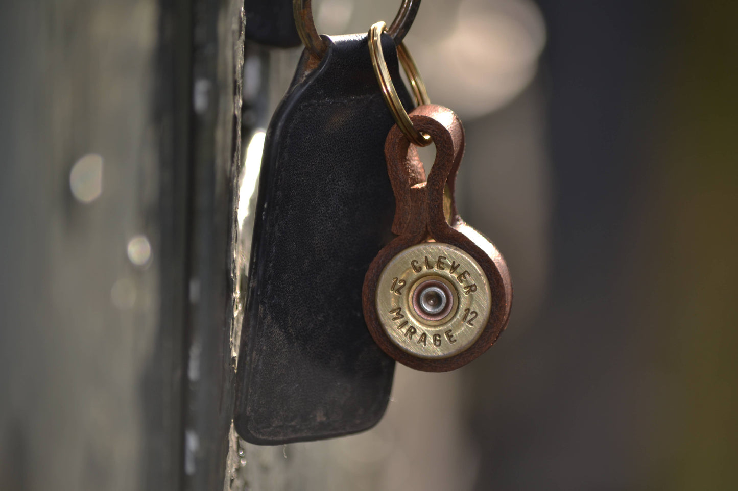 Boult Upcycled Shotgun Cartridge Key Ring with Leather Strap